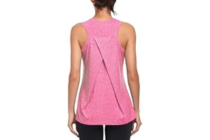 MGOOL Workout Tank Tops für Damen Fitness Studio athletisch ärmellos Lauf Top Yoga Shirts Racerback Sport Weste