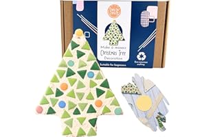 Crafty You Crafty Me - Christmas Decoration Mosaic Craft Kit Activity Gift for Children/Adults (Xmas Tree), Made in UK
