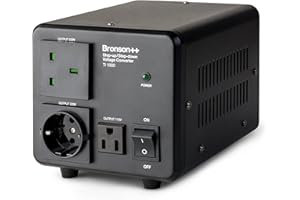 Bronson++ TI 1000 - Transformador de 110 voltios convertidor USA Toroidal 1000 vatios – Entrada/Salida 220 V/110 V reversible Bronson 1000 W