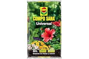 COMPO SANA Substrato Universal de calidad para para plantas de interior, terraza y jardín, 50 L