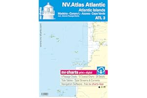 NV CHARTS ATL 3 - NV Atlas Atlantic - Atlantic Islands/Madeira - Canary Islands - Azores - Cape Verdes [ Seekarte Atlantik NV Verlag Papier und digital]