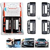 Kennzeichenhalter Kennzeichenträger Simple Fix Rahmenlos für Auto Satz 2 Stück leicht zu montieren 52,5cm x 13cm und kurze Ke