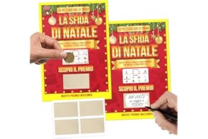 KAÏDENSÏ Gratta e Vinci Personalizzato Scherzo - La Sfida di Natale - Idee Regali Divertenti Natalizi Originali - Gadget Idea Regalo Natalizio Originale - Scherzi Compleanno Uomo Donna