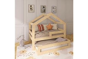 Need Sleep letto casetta con letto estraibile 180x90/160x80 simmetrico