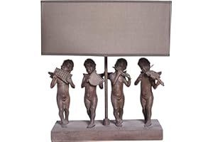 PALAZZO INT Lampa stołowa Anioł Lampa Figurki Vintage Shabby Chic CW026 Palazzo Exclusiv 37 cm Lampa stołowa