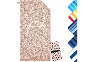 Jokisa Microfibre Beach Towel, Large, 90 x 180 cm, Microfibre Towels, Compact and Sandproof, Lightweight and Quick-Drying Gym Towel for the Beach, Gym, Travel, Beach, Sauna