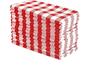 Pack Of 12 Red -white 100% Cotton Yarn Dyed Gingham Check Dinner Napkins 18x18Inch,Clambake Beach party Nautical Dinner Napkins as well offered by Linen Clubs