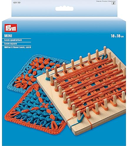 Telaio Per Maglia Piazza Prym - Legno Naturale, 29x29cm, Per Realizzare Quadrati Fino A 25x25cm - Foto 8