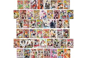 ZPPLD Set di collage da parete, 50 pezzi di immagini estetiche, poster anime, collezione di foto, stampe artistiche da parete per ragazze VSCO e ragazzi anime Film-B, 10x15 cm