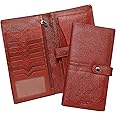 ABYS Genuine Leather RFID Protected Passbook Holder||Passport Holder||Cheque Book Holder||Card Holder||Travel Wallet||Credit Card Holder for Men and Women
