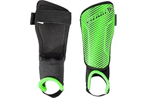 Vizari Matera Fußball Schienbeinschützer - Atmungsaktive & Leichte Schienbeinschoner Kinder Fussball Mit Hervorragende Knöchelunterstützung - Schienbeinschoner Fußball Herren Mit Verstellbaren Straps