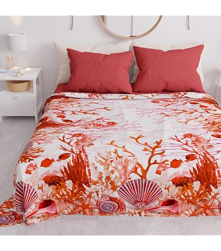 PETTI – Completo Lenzuola Matrimoniali Maxi In Cotone Stampato Digitale, 100% Made In Italy