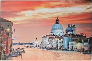 ‎JANDEI JANDEI - Dekoratives Bild mit LEDs (verschiedenen Bilder) (Markusdom in Venedig 60c40 cm)