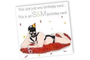 NOTNICETHINGS Rude Pun Birthday Card - Greetings Cards for Best Friend, For Boyfriend, For Girlfriend, S&M