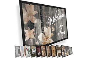 Valia Home Fußmatte 40x60 cm – Schmutzfangmatte für Innen & Außen, rutschfest mit hoher Saugkraft – vielseitige Designs, ideal für Haustür, Eingangsbereich, Flur & Balkon