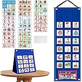 Visual Timetable for Autistic Children Now and Next Board Autism With 96 Pecs Cards Communication Book for Autism Early Years