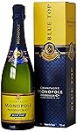 Champagne Monopole Heidsieck Blue Top Brut mit Geschenkverpackung (1 x 0.75 l)