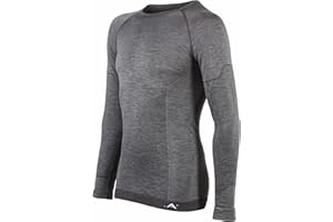 Risalti MęSka I Damska Koszulka Termoaktywna Z WełNy MerynosóW - OddychająCa Bielizna Termoaktywna Z DłUgim RęKawem Unisex, Bezszwowa Zimowa Odzież Termoaktywna - Made in Italy