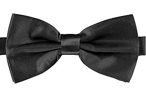 BomGuard Nœud papillon pour homme brillant – pré-noué et réglable – fermeture à crochet – pour costume et smoking