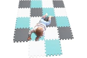 MQIAOHAM® 18 pièces Tapis de Puzzles pour Bébés Mousse Tapis de Jeu Interactif pour Enfants G301018-101108112