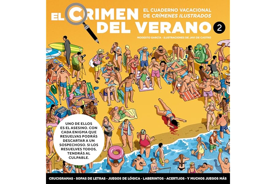 El crimen del verano 2: Resuelve más de 70 pasatiempos y encuentra al asesino antes de que acabe el verano. (Obras diversas)