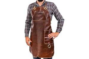 Angus Stoke Tablier en Cuir de qualité supérieure Burger Unser (XXL-XXXL)