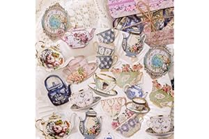 TA MERRY Scrapbook Accessories Stickers 30 Pcs Vintage Scrapbooking Supplies, Aesthetic Retro Journaling Supplies Kit, Stickers for Planner Junk Journal Scrapbook Paper Laptop (Baroque Style 4)