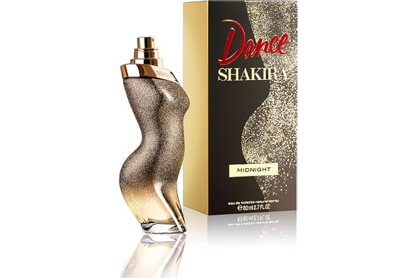 Shakira Perfume - Dance Midnight by Shakira for Women - Long Lasting - Femenine, Charming and Romantic Fragance - Floral Gourmand Notes- Ideal for Day Wear - 80 ml