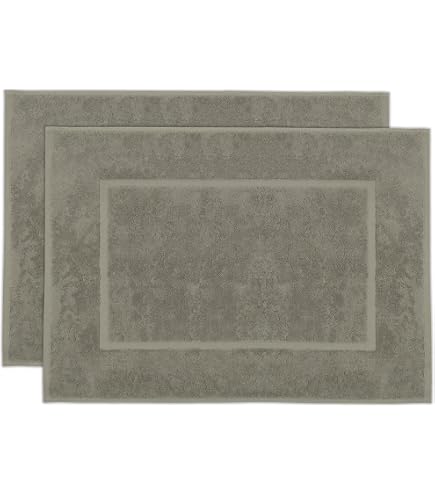 herzbach home Tappetino da Bagno 50x80 cm | 100% cotone | Tappetino Doccia | 1000g/m² | Grigio Sabbia