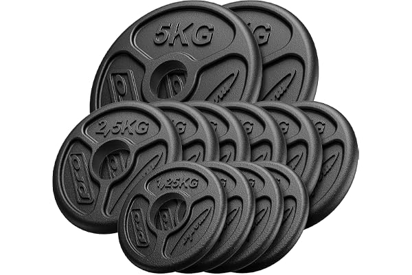 Marbo Sport De Poids Lombaire Olimpic en Fonte ø50 / 51 mm | Définir Les Options 30 kg / 50 kg / 60 kg | Made in UE
