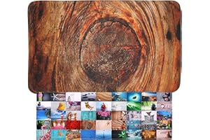 Sanilo Badteppich, viele schöne Badematten zur Auswahl, Badvorleger sehr weich und rutschfest, waschbar und schnelltrocknend (70 x 110 cm, Rustikal)