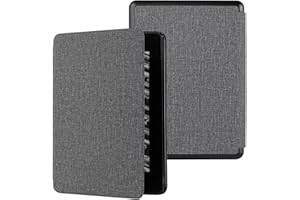 MOKASE Funda para Kindle Paperwhite de 6,8" (11ª Generación 2021), Rígido Delgado Caso con Inteligente Automático Estela/Sueño para Kindle Paperwhite de 6,8" y Edición Signature y Niños, Gray