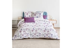 HOMEYA - Juego de Fundas Nórdicas Cama 150 de 4 Piezas - Funda Edredón Poliéster 230x220 con 2 Fundas de Almohada 45x70 y Bajera Ajustable 150x190x20, Patrón Moderna de Poliéster Estampado