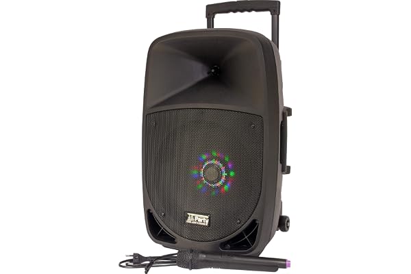 Party Light & Sound PARTY-12LED Enceinte Portable sur Batterie, Bluetooth, USB, MP3, Radio, SD, Micro sans Fil