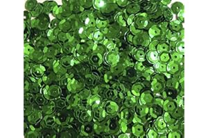 OBLIQUE UNIQUE 1 400 paillettes - Diamètre : 6 mm vert foncé