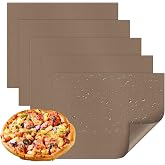 5 Pack Reusable Baking Mats Thick Oven Mats Easy Clean Non Stick Oven Liner 16x12 Inch
