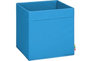 Storanda | MIO Aufbewahrungsbox Regal | Faltbare & Extra Stabile Kallax Boxen Aufbewahrung | Aufbewahrungskorb Regalbox für Würfelregal | Ideal für Zuhause & Kinderzimmer | 33x33x33 cm | Türkis