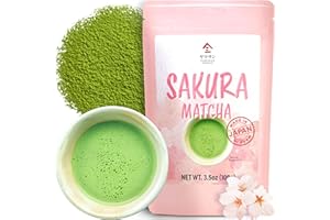‎YAMASAN KYOTO UJI YAMASAN KYOTO UJI Matcha-Grünteepulver mit Kirschblütentee, japanische Getränke, japanisches Essen, kulinarische Qualität, (100 g)