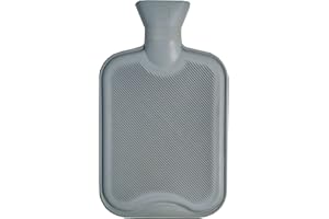 VAGABOND BAGS LTD Vagabond 2L Grey Ribbed Hot Water Bottle