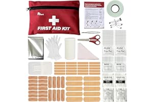 azark Premium First Aid Kit – 108 Piece Compact Emergency Medical Kit for Home, Car, Travel, Workplace, Hiking & Outdoor