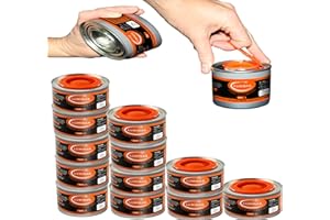 Luminar Resealable-Wick Chafing Fuel Cans, 12 Pack, 6 Hour - Premium Quality Burners for Food Warmers - No More Spills, Waste, or Hassle - Perfect for Convenient, and Long-Lasting Event Catering