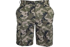 westAce Mens Army Casual Work Cargo Combat Camouflage Shorts Cotton Chino Half Pant Camo