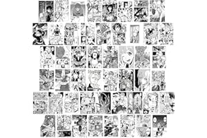 ZPPLD Anime Collage de Pared, Wall Collage Kit,Collage de 50 Fotos de Pared,Anime Poster Decoración de Habitación Dormitorio Aesthetic Wall Posters