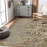 Latte Dizayn Aspen Desenli Kadife Pamuk Tabanlı Yıkanabilen Kaydırmaz Antibakteriyel Salon Halısı 80x150