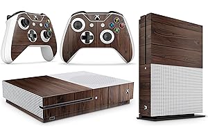giZmoZ n gadgetZ Xbox One S WOOD Console Mahogany Skin Decal Sticker + 2 Controller Skins