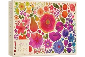 ELENA ESSEX Jigsaw Puzzles for Adults 1000 - Flowers in Bloom, Bird Paradise and Enchanted Forest (Flowers in Bloom)