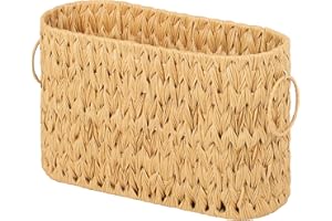 GRANNY SAYS Toilettenpapier Aufbewahrungskorb Geflochten, Toilet Paper Behälter, Klopapier Aufbewahrung, Badezimmer Organizer, Toilet Rolls Storage Basket, Zeitschriften & Zeitungshalter - Gelb