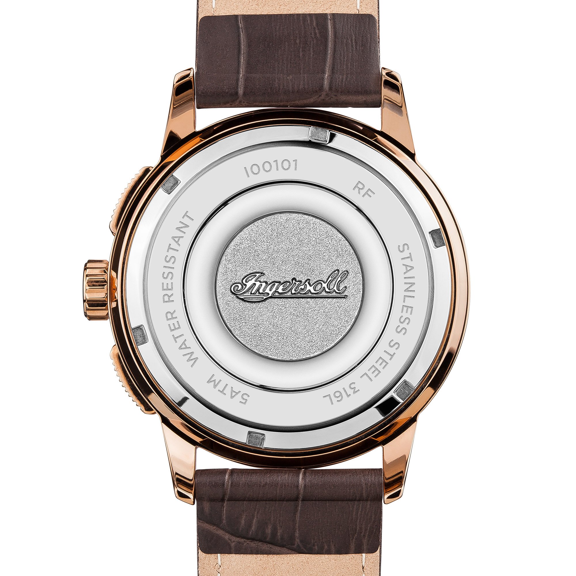 Ingersoll Herren Analog Quarz Uhr mit Leder Armband I00101 – Bild 5