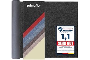 ‎PRIMAFLOR - IDEEN IN TEXTIL Primaflor Sauberlauf PICOLLO Anthrazit 1,00m x 1,00m, Rutschfester Schmutzfangläufer Meterware, Robuster Küchenläufer nach Maß, Zuschneidbarer Teppichläufer, Eingangsmatte für Flur und Windfang