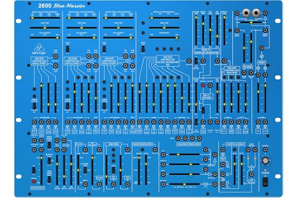 Behringer 2600 BLUE MARVIN Édition Spéciale Synthétiseur Analogique Semi-Modulaire avec 3 VCO et VCF Multi-Mode pour Rack Format 8U
